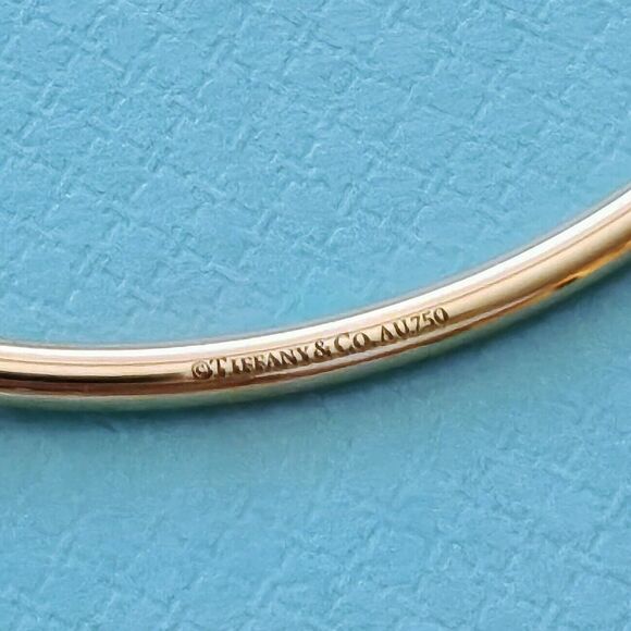 🧧SOLD🎋 Tiffany & Co. HardWear Ball Amazonite 18k Yellow Gold Cuff MEDIUM Bangle - Picture 3 of 6